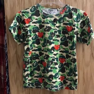 Bape x PLAY CDG Camo Shirt